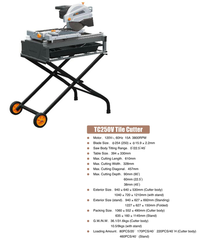 CORTADOR DE AZULEJOS TC250V