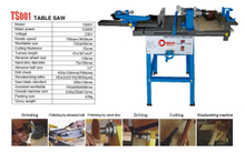 A tabela de deslizamento de madeira comercial elétrica mini da serra da serra com 6 funções TSM-1500