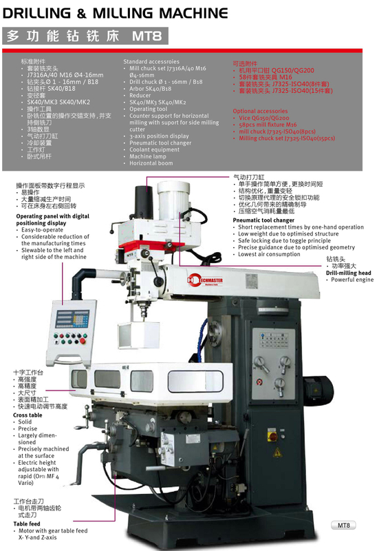 MÁQUINA DE USAR RADIAL UNIVERSAL MT8