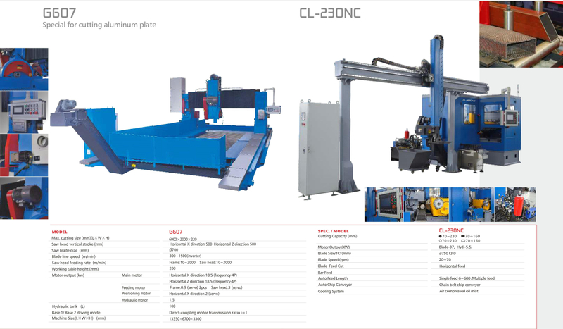 MÁQUINA DE SERRA VERTICAL G607-CL230NC