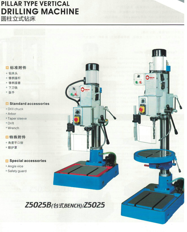 MÁQUINA DE PERFURAÇÃO DE BANCO Z5025A