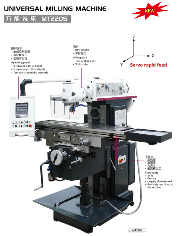 MÁQUINA DE FRESAMENTO UNIVERSAL MT220S