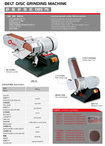 MÁQUINA PARA MOEDA DE DISCO DE CORREIA DBS75