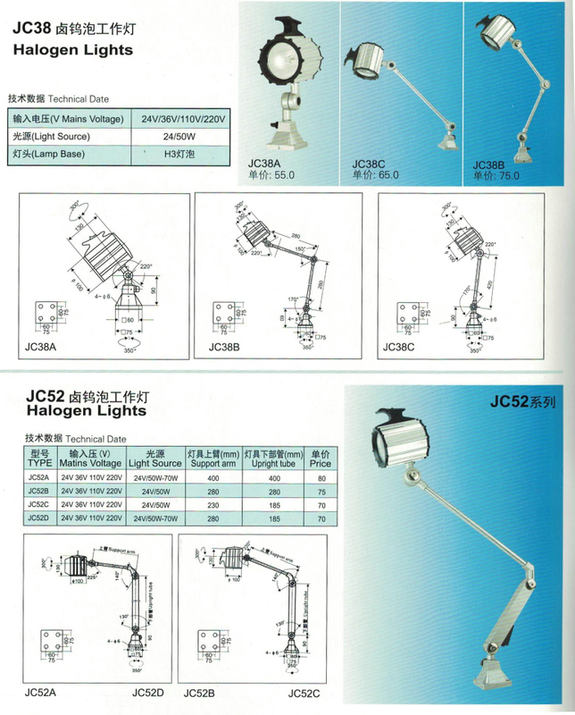 JC38 HALOGEN LIGHTS