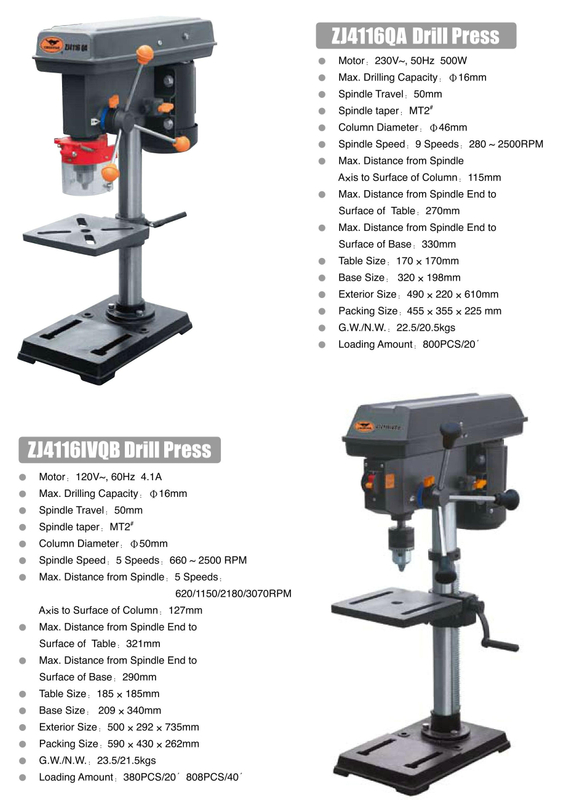 ZJ Série Drill Press ZJ4116QA-ZJ4116Q