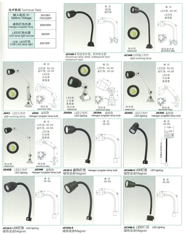 Lâmpada de trabalho JC34 /JC35 