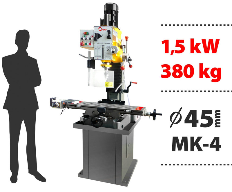 Máquina de perfuração totalmente industrial Auto da cabeça - Máquina de perfuração e moagem de alimentação ZX 7045B