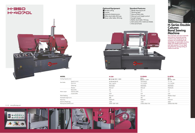 Banda de metal SAW Machine S-350/H-4060A/H-4070L