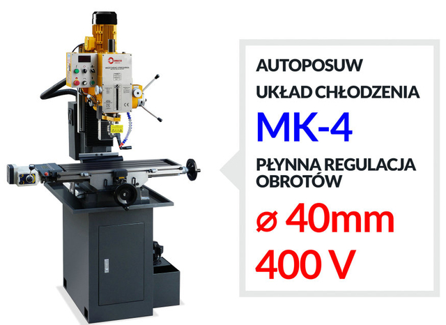 Máquina de fresamento e moagem totalmente industrial Vario Speed ​​Zay7040V