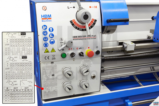 Hole do eixo de 52 mm D360 x1000 profi 