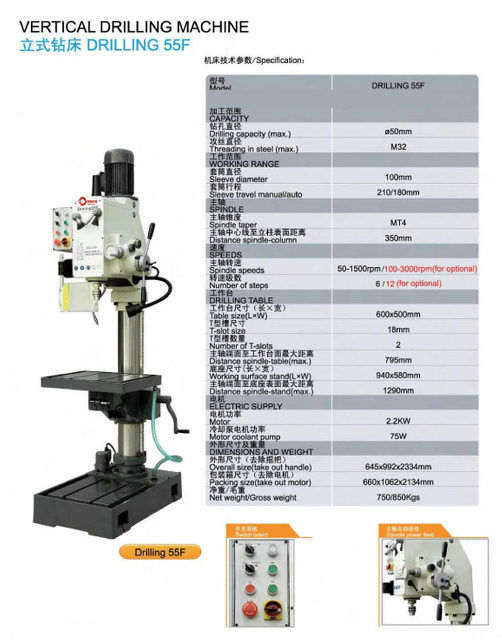 Máquina de perfuração DR55F