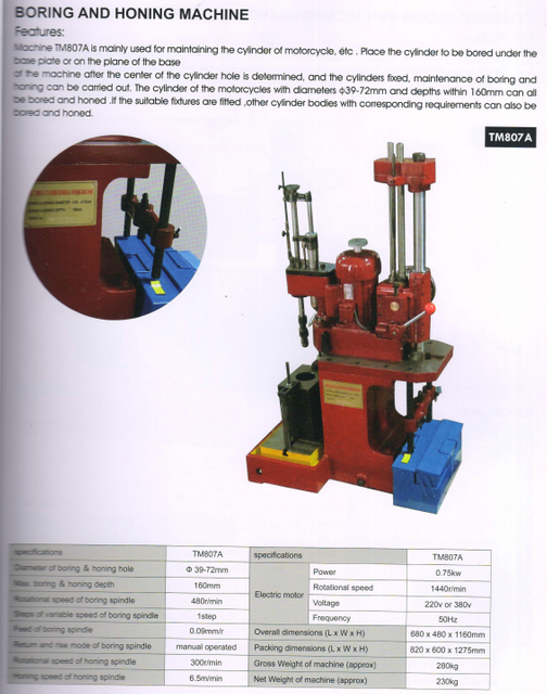 Máquina chata e aprimorada TM807A
