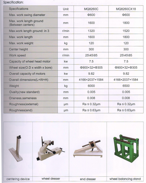 Máquina de moagem da manivela MQ8260C Série 