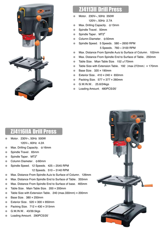 ZJ Série Drill Press ZJ4113ii-ZJ4116ii