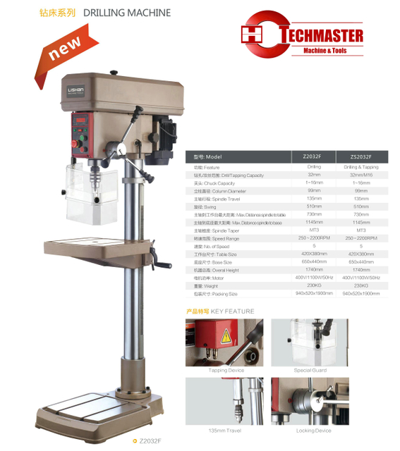 Máquina de perfuração ZS2032F