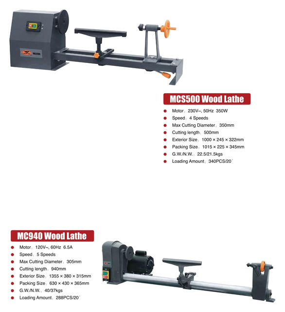Torno de madeira MCS500