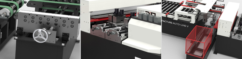 Linha automática do duto v （linha reta）