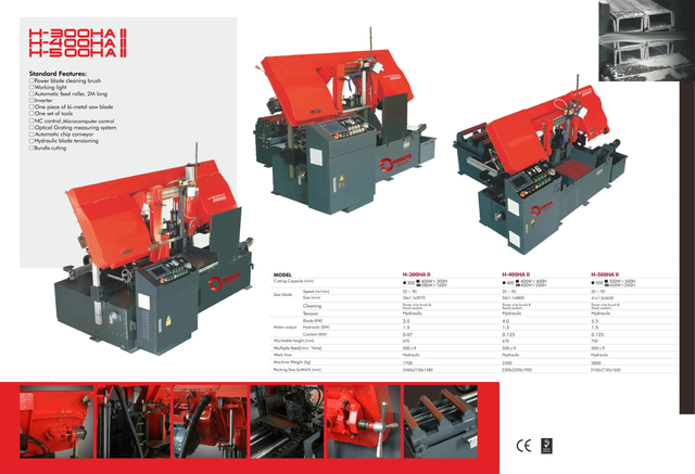 Banda de metal SAW Machine S-300Haii /H-400Haii /H-500Haii