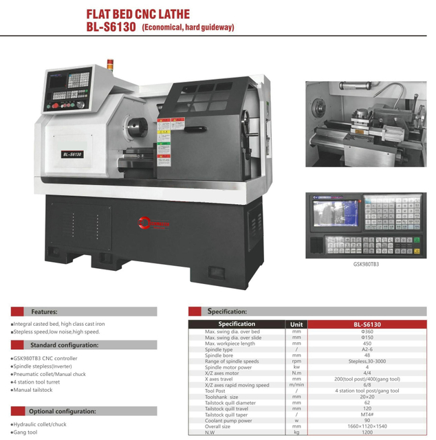 BL-S6130 BL-Q6132 TIRO CNC PLATE