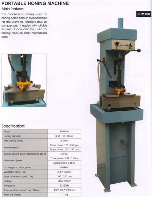 Máquina de aperfeiçoamento rotativo shm100