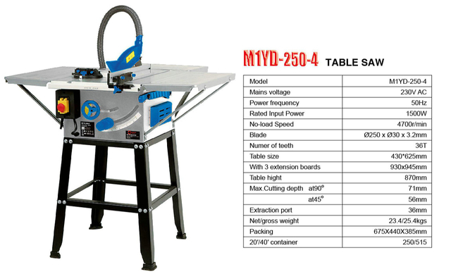 SAW TABLE M1YD-250-4