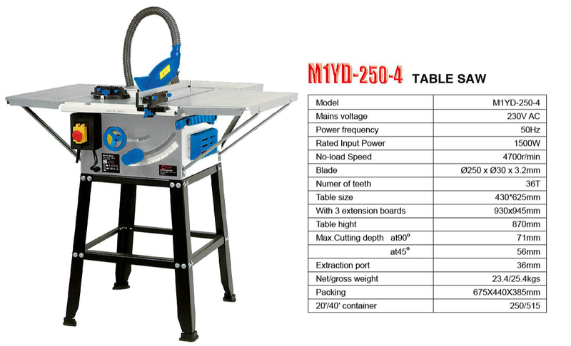 SAW TABLE M1YD-250-4