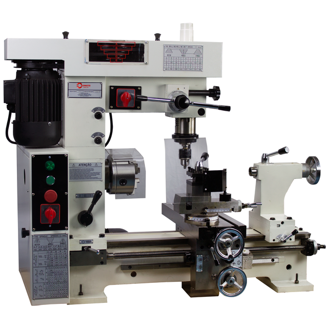Torno Furadeeira Fresadora de Bancada Cttff800
