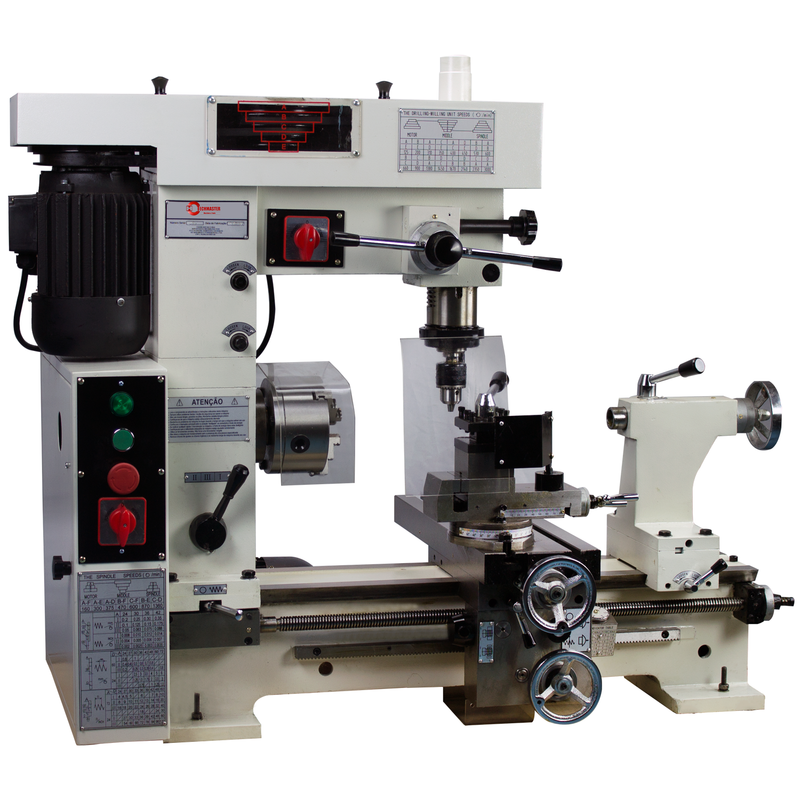Torno Furadeeira Fresadora de Bancada Cttff800