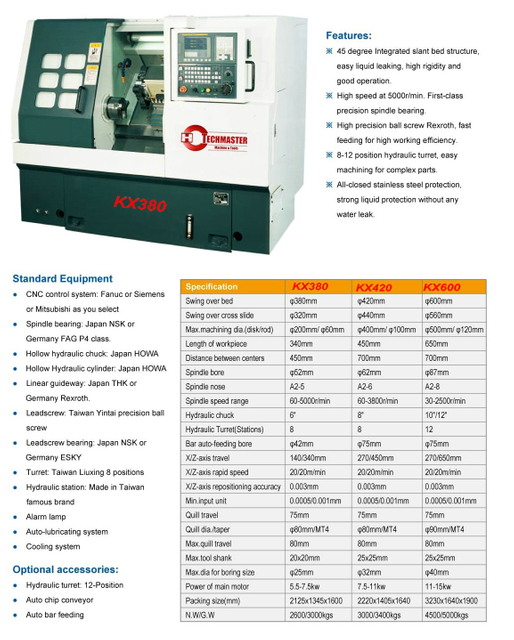  Série KX CNC KX SLANT HORIZONTAL SLANT