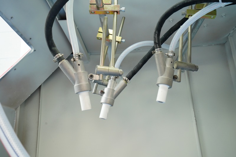 máquina de jateamento de areia automática de roda com plataforma giratória