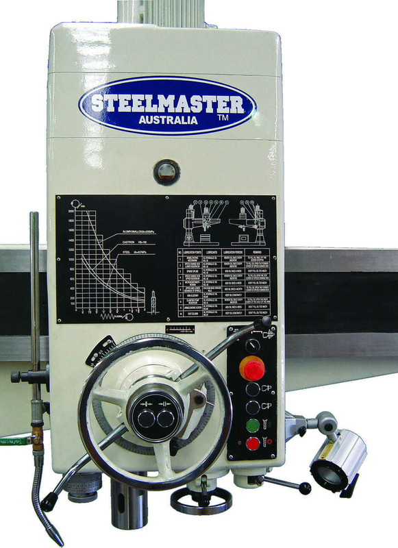 RD2063. Drill de broca radial STEEILESTER. Braço de 2000 mm, capacidade de perfuração de 63 mm, eixo de 5 mt,