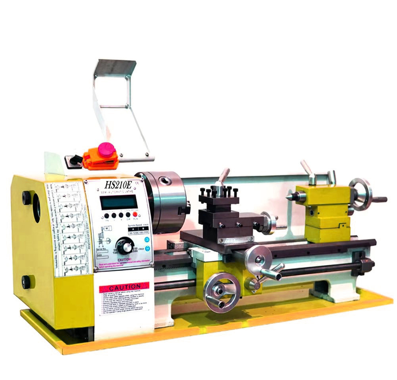 HS210E Auto esquerda e direita Trebo que faz mini -torno de metal CNC