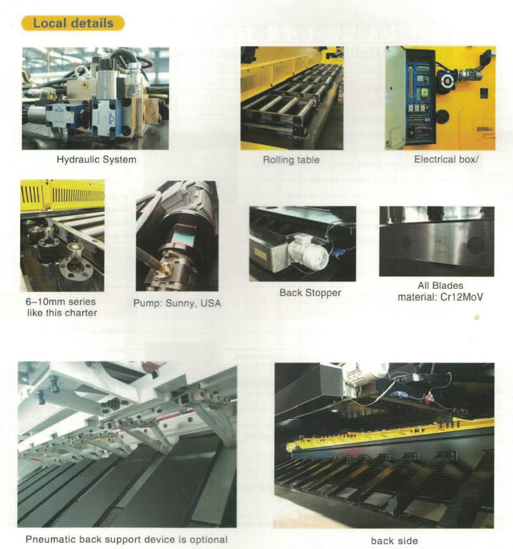 Série QC11K NC Hidráulica Guilhotina