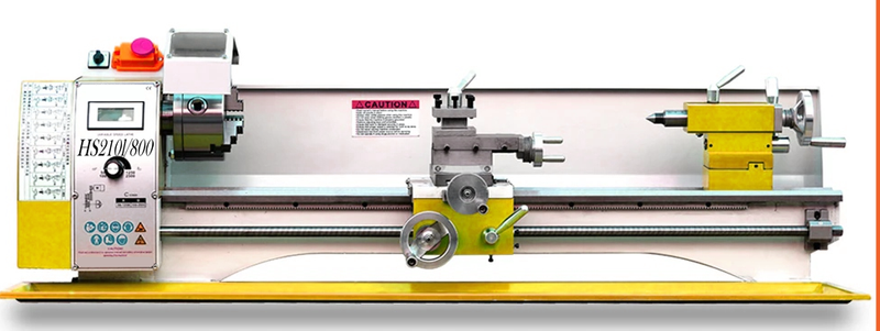 HS210L /800mm 1100W Motor sem escova CAMA TIMENTO SUPER 210*800mm Capacidade MT5 Mini Máquina de torno de metal
