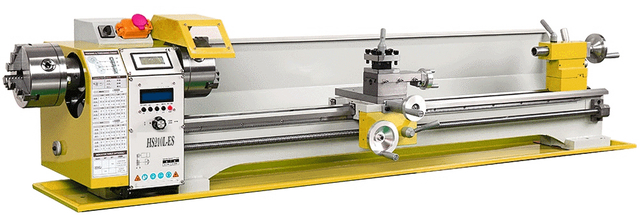 HS210L-ES 1000mm Auto esquerda e direita, fazendo mini torno de metal CNC com duas cabeças de chuck