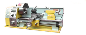  KC210G 8x16 torno com caixa de engrenagens de rosqueamento reverso, motor sem escova de 750w de alta qualidade com função de feed automática postiva e reversa mini -torno de torno de metal