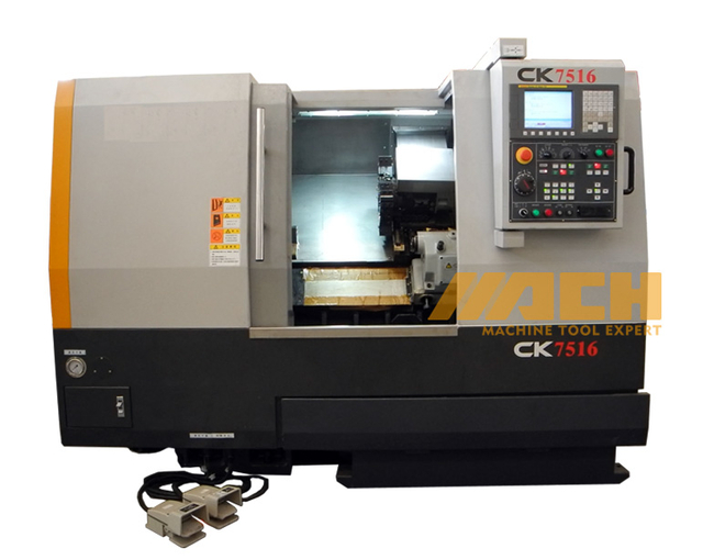 Máquina de torno CNC de cama inclinada: CK7516
