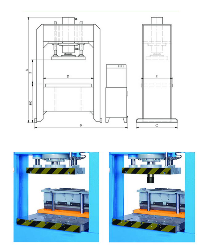  HPD-100 Hydraulic Die & Blending Presses