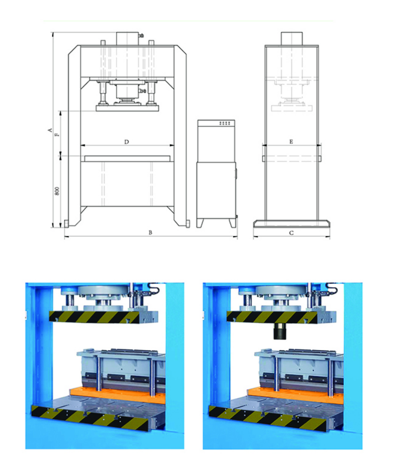  HPD-100 Hydraulic Die & Blending Presses