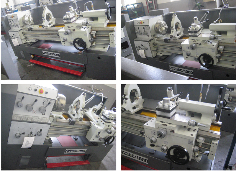 Torno de motor C6236C- 52mm Fusado de furo de engrenagem torno de cabeça de engrenagem