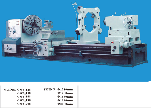 Torno de serviço pesado de 10 toneladas CW61128-CW61148-CW61168-CW61198-CW61208