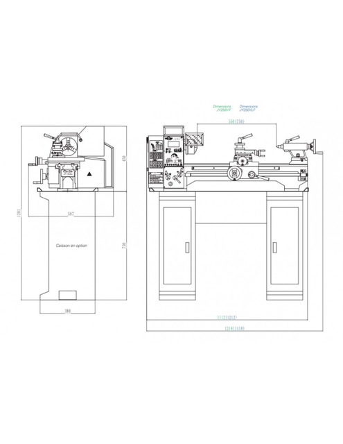  Banco de alimentação automática Lathe JY250VFX550 