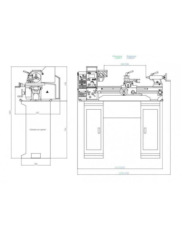  Banco de alimentação automática Lathe JY250VFX550 