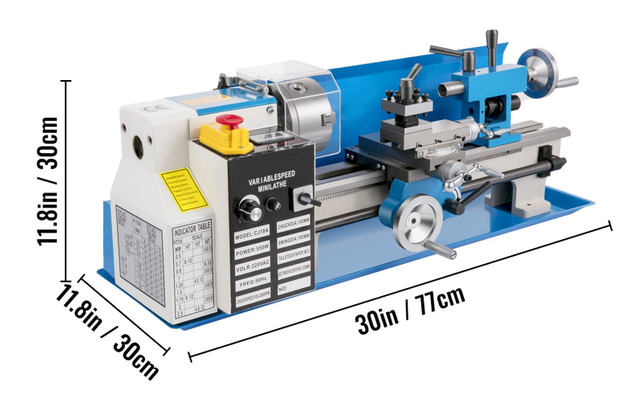 Torno de bancada 7 'x14 ' (180x350mm) Dro