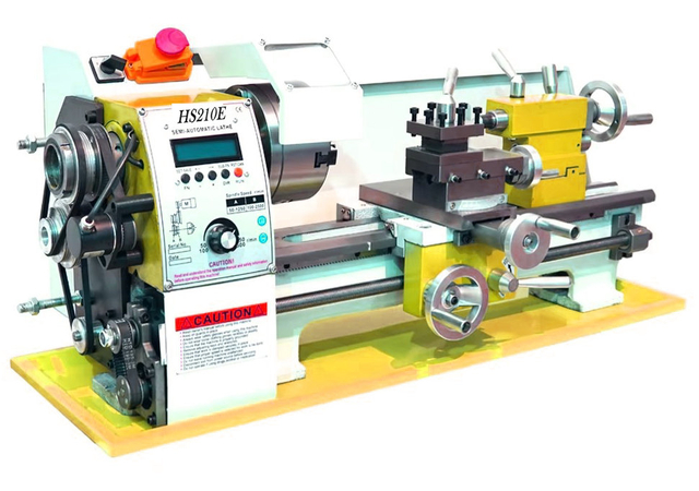 HS210E Auto esquerda e direita Trebo que faz mini -torno de metal CNC