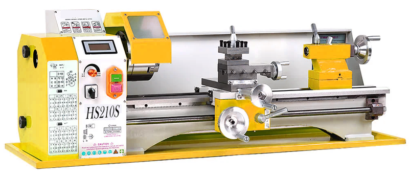 HS210SX600 900W Classificação de saída Motor sem escova de escova de 6 mm de espessura Mini Máquina de torno de metal