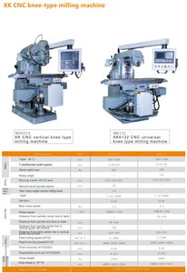 XK CNC Tipo de moagem do joelho XK5032A; XK6132
