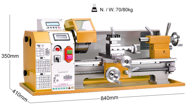 HS210esx400 Auto esquerda e direita Trevamento Fazendo mini -torno de metal CNC