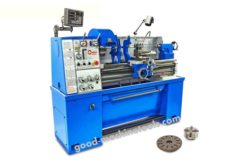 Torno manual de torneamento de metal com gap-lacente de precisão D400x1000