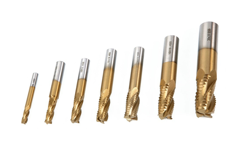 7 Delige HSS - Tin Ruwfrezenset